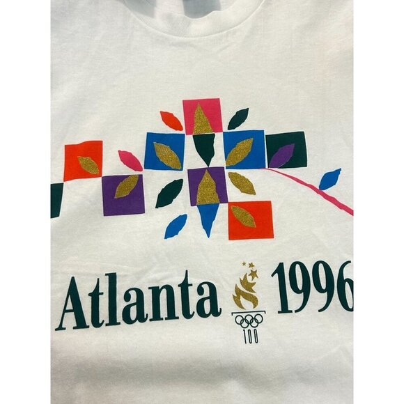 Vintage 1996 Atlanta Olympics Shirt Dead Stock NWT Unisex Large - Picture 4 of 5